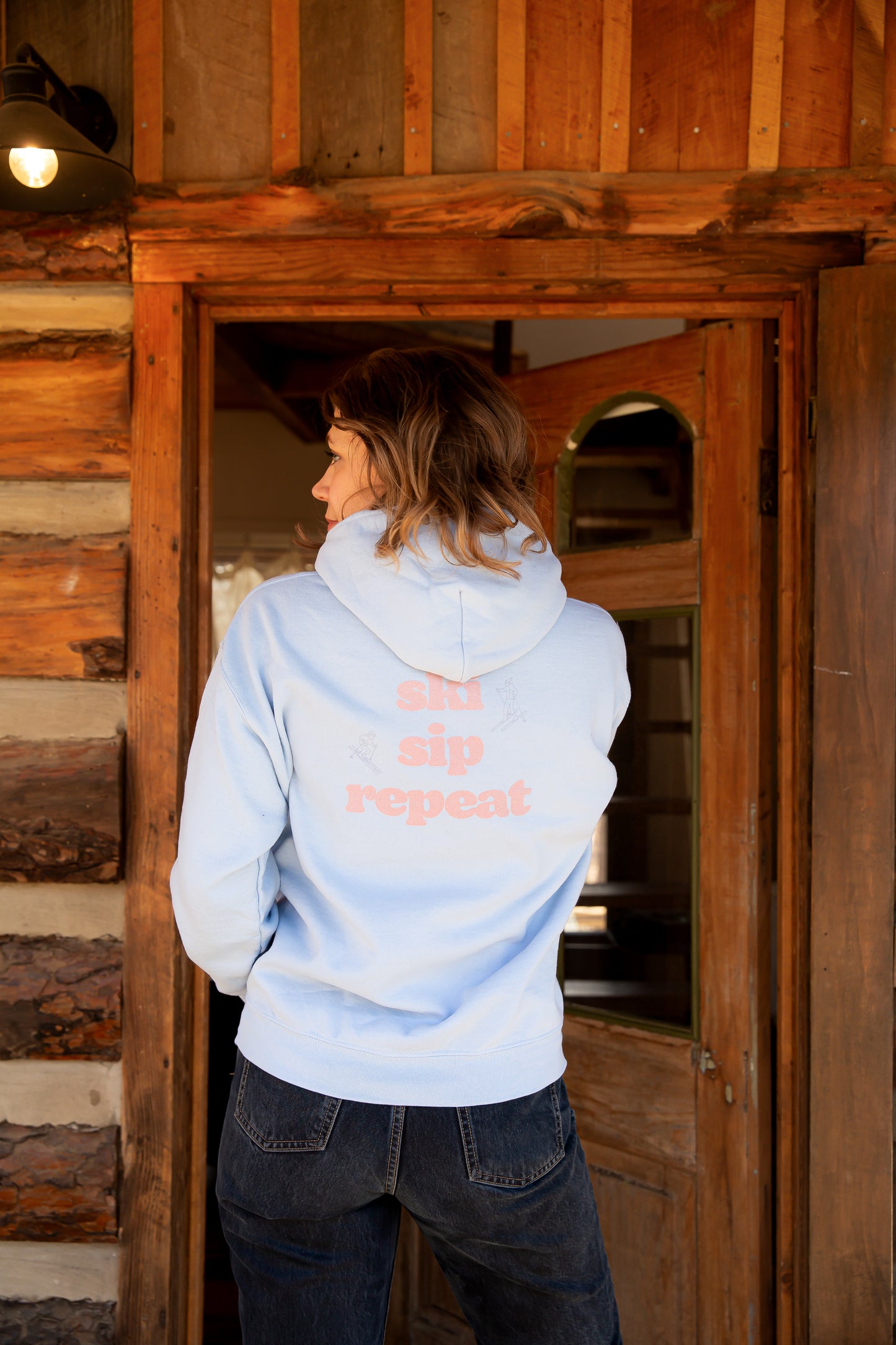 Ski Sip Repeat Hooded Sweatshirt