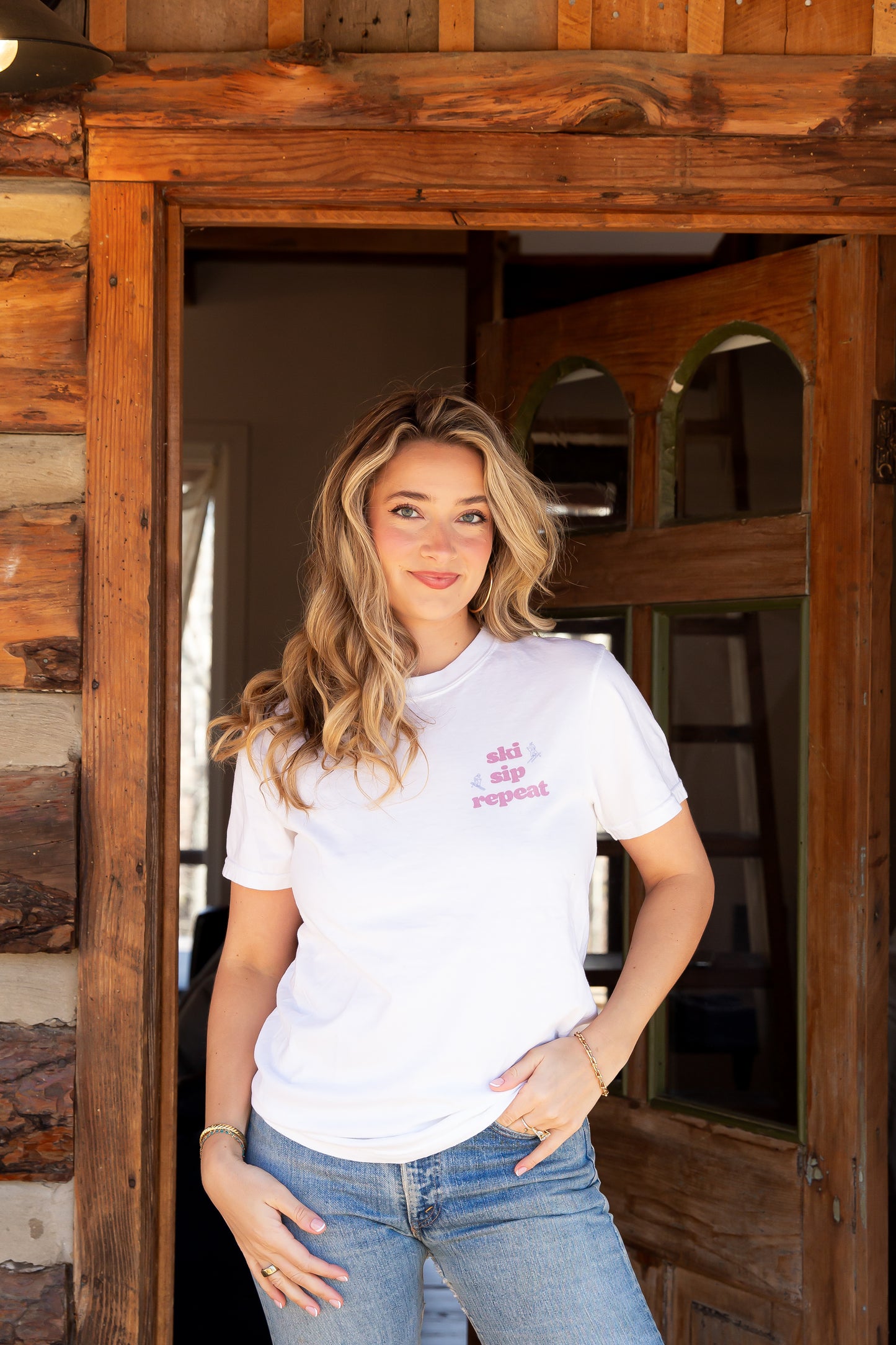 Ski Sip Repeat Oversized T-shirt