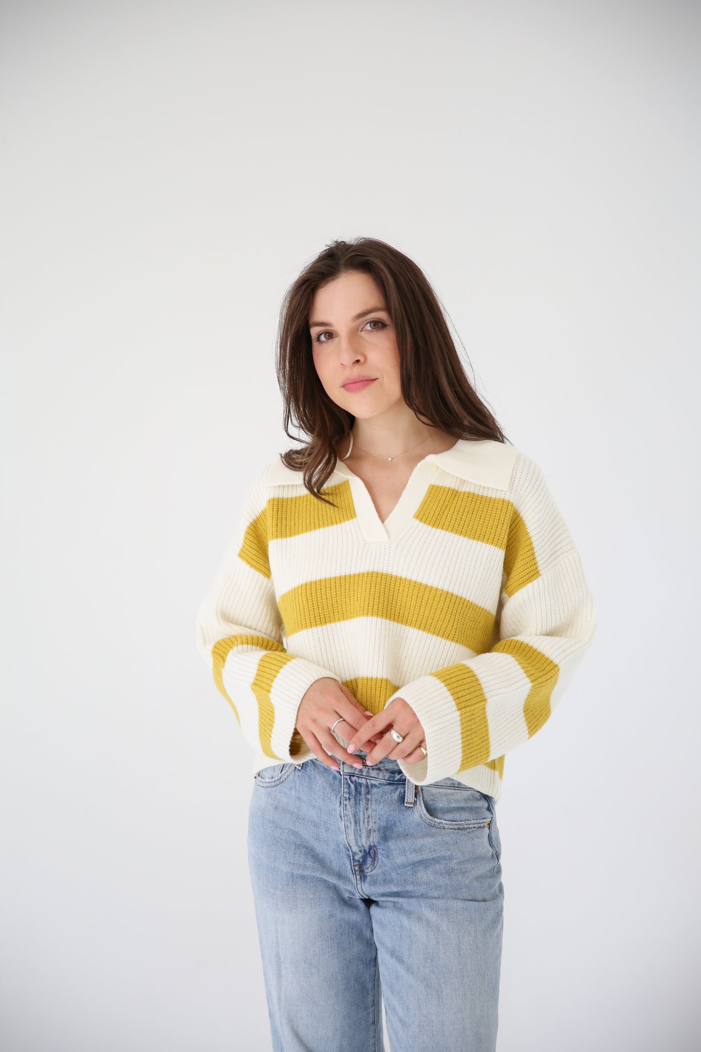 Stripe Drop Shoulder Sweater