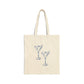 Martini Canvas Tote Bag