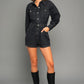 Long Sleeve Denim Romper