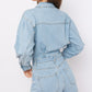 Long Sleeve Denim Romper