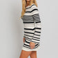 Boat Neck Bell Sweater Dress