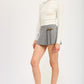 Pleated Mini Skort