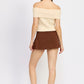 Pleated Mini Skort