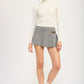 Pleated Mini Skort