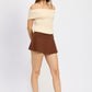 Pleated Mini Skort