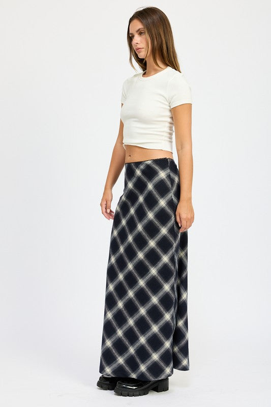 Bias Cut Maxi Skirt