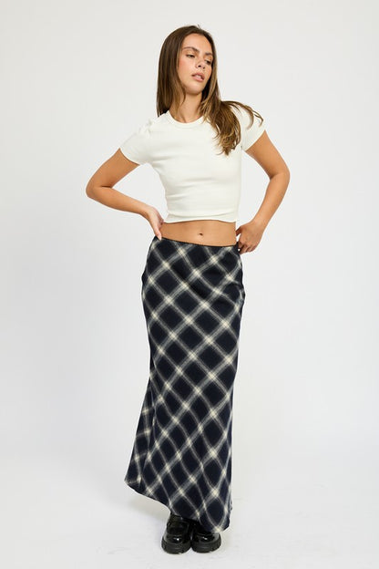 Bias Cut Maxi Skirt