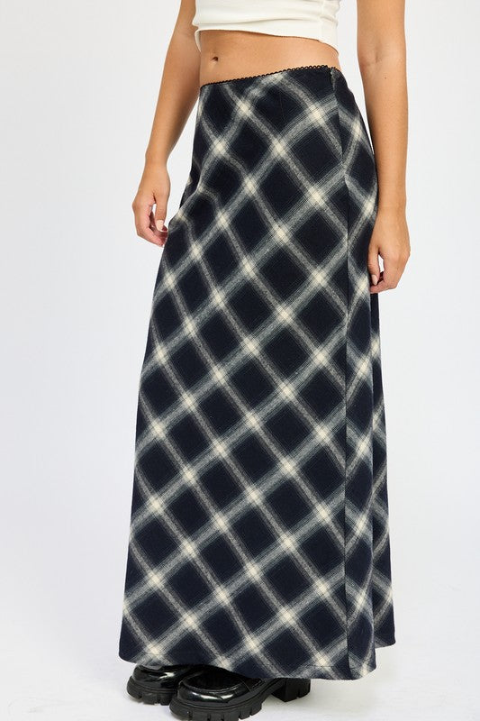 Bias Cut Maxi Skirt