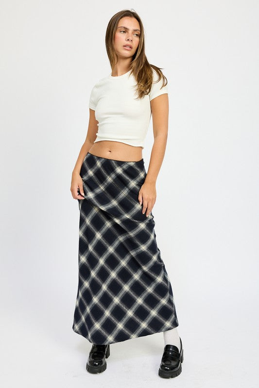 Bias Cut Maxi Skirt