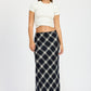 Bias Cut Maxi Skirt