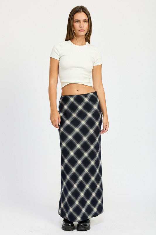 Bias Cut Maxi Skirt