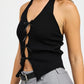 Bow Halter Neck Top