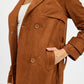 Suede Trench Coat