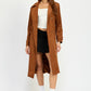 Suede Trench Coat