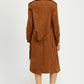 Suede Trench Coat