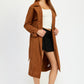 Suede Trench Coat