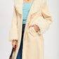 Faux Fur Trench Coat