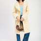 Faux Fur Trench Coat