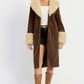 Faux Fur Trench Coat