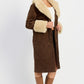 Faux Fur Trench Coat