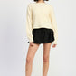 Cable Knit Crop Sweater