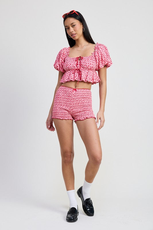 Mini Ruffle Shorts