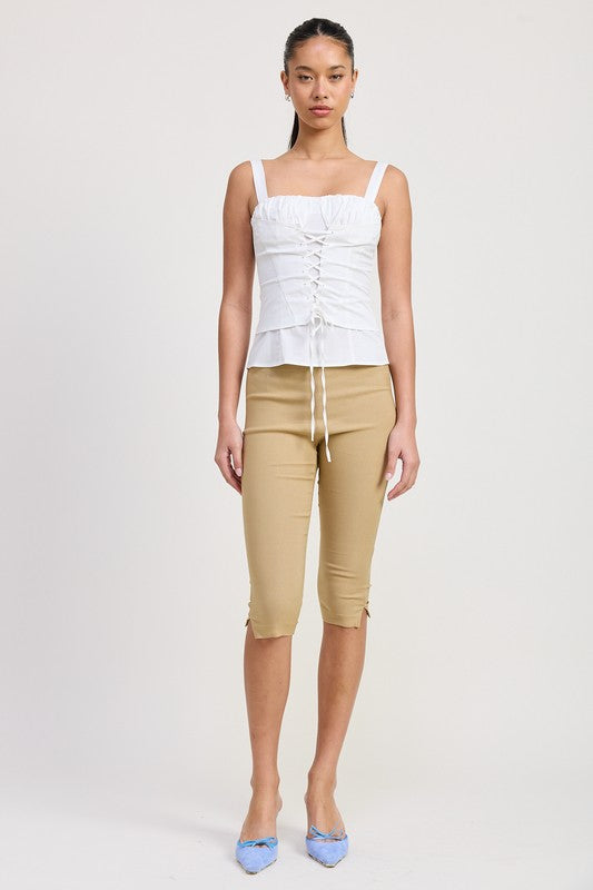 Square Neck Corset Top