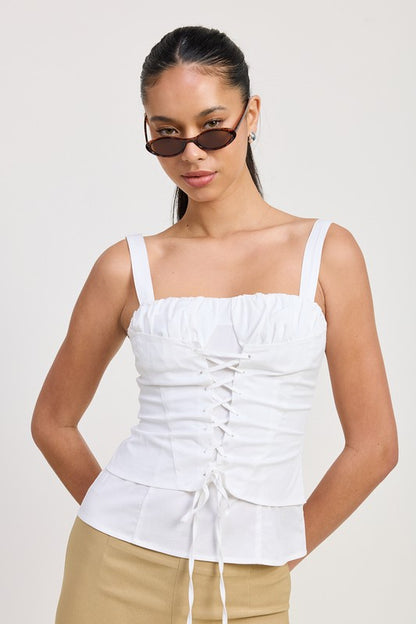 Square Neck Corset Top