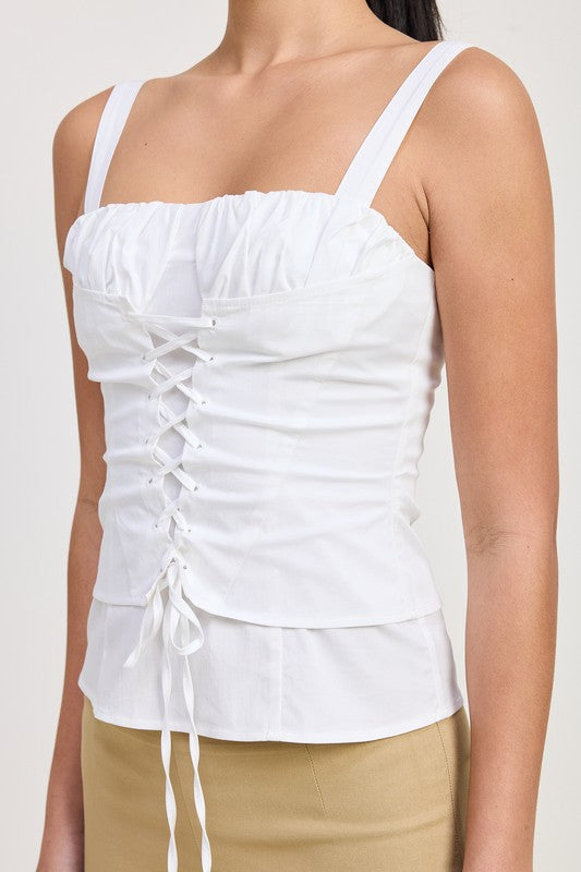 Square Neck Corset Top