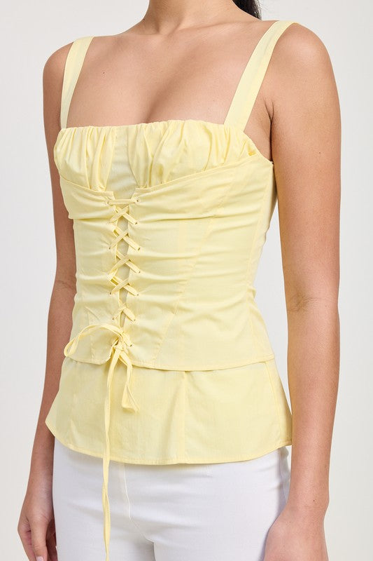 Square Neck Corset Top