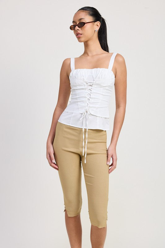 Square Neck Corset Top