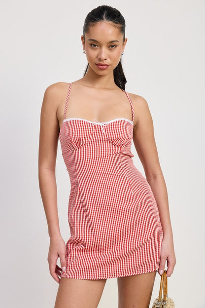 Gingham Mini Dress