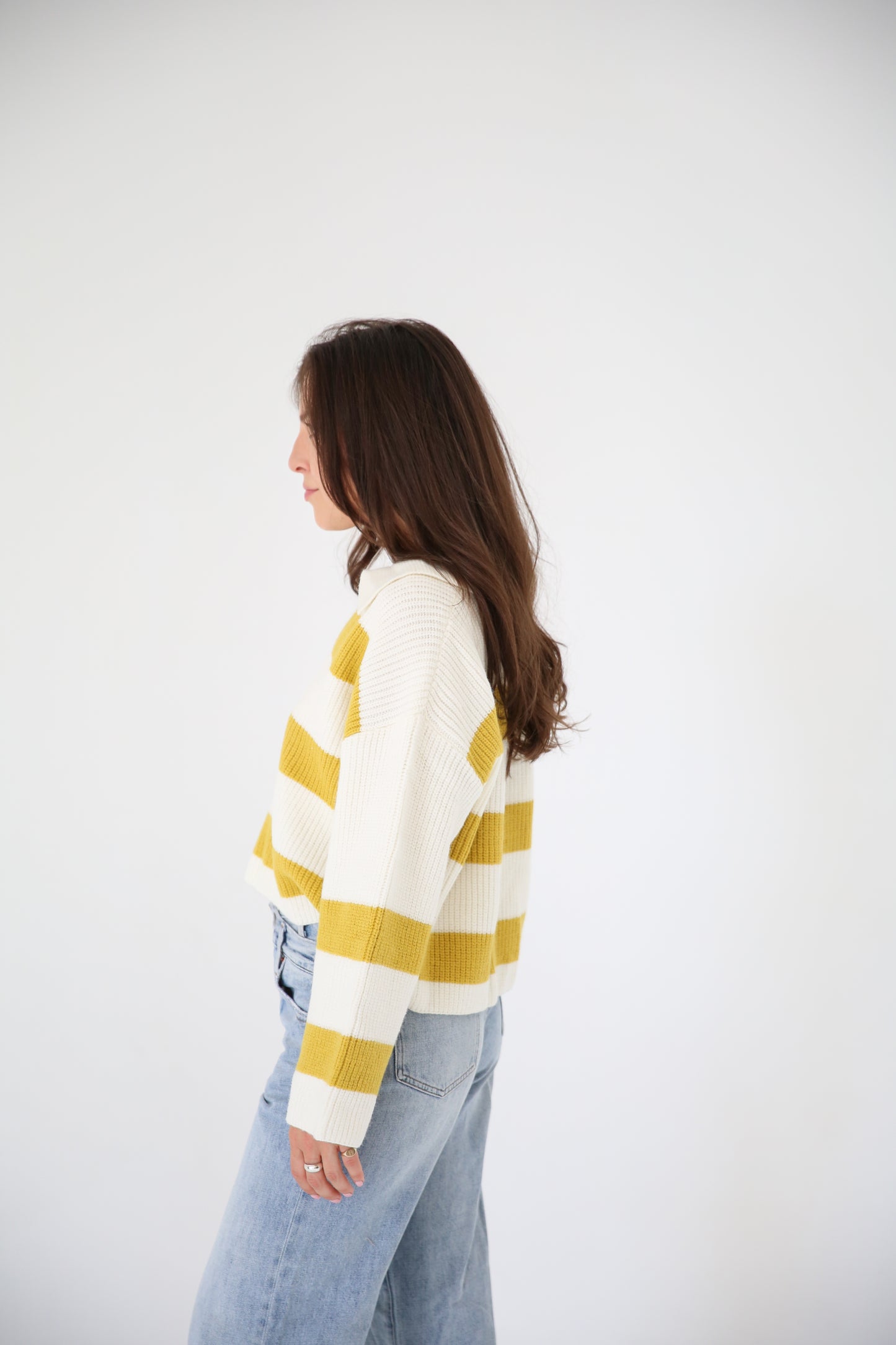 Stripe Drop Shoulder Sweater