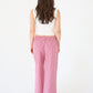 Gingham Wide Leg Pant