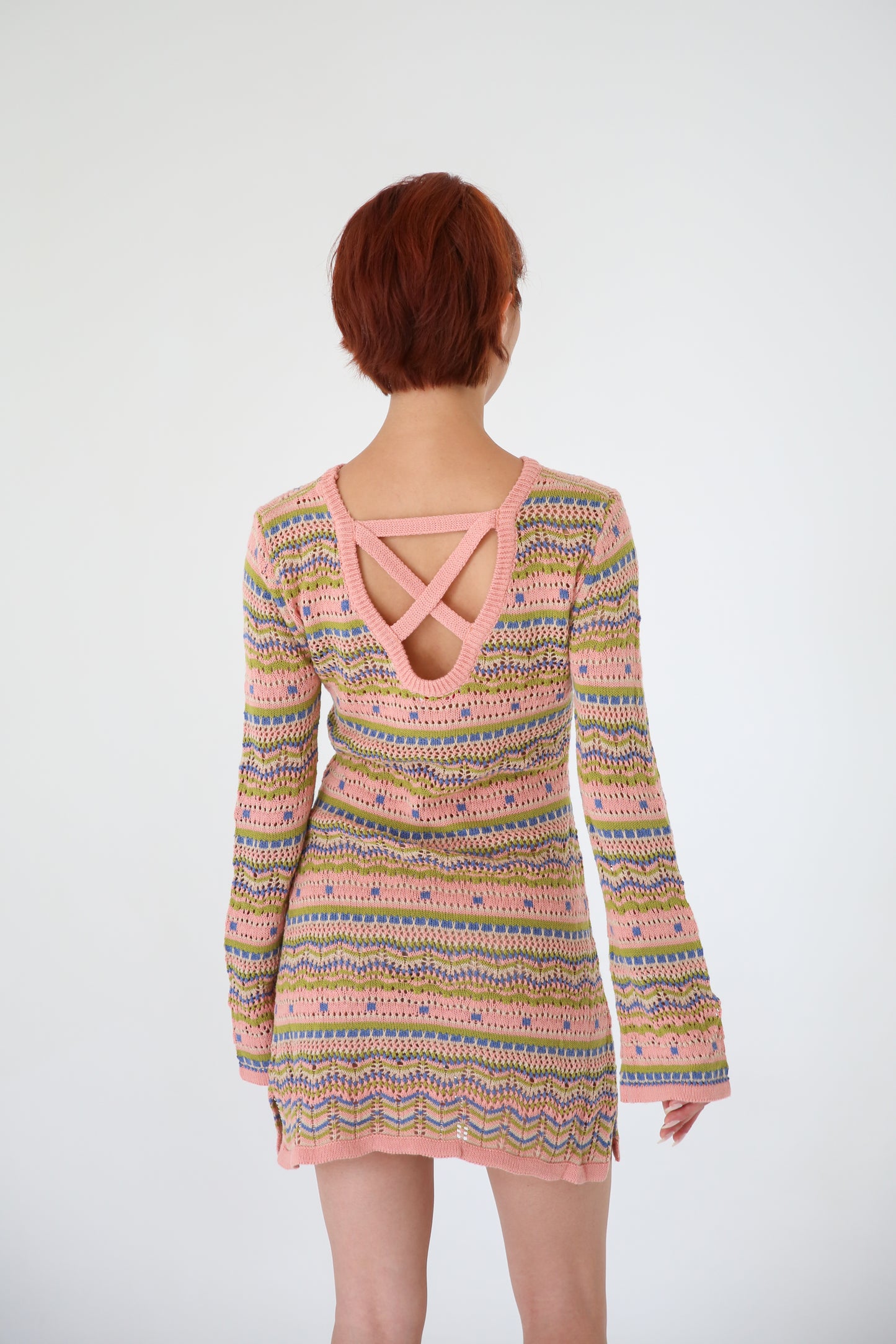 Multicolored Sweater Dress