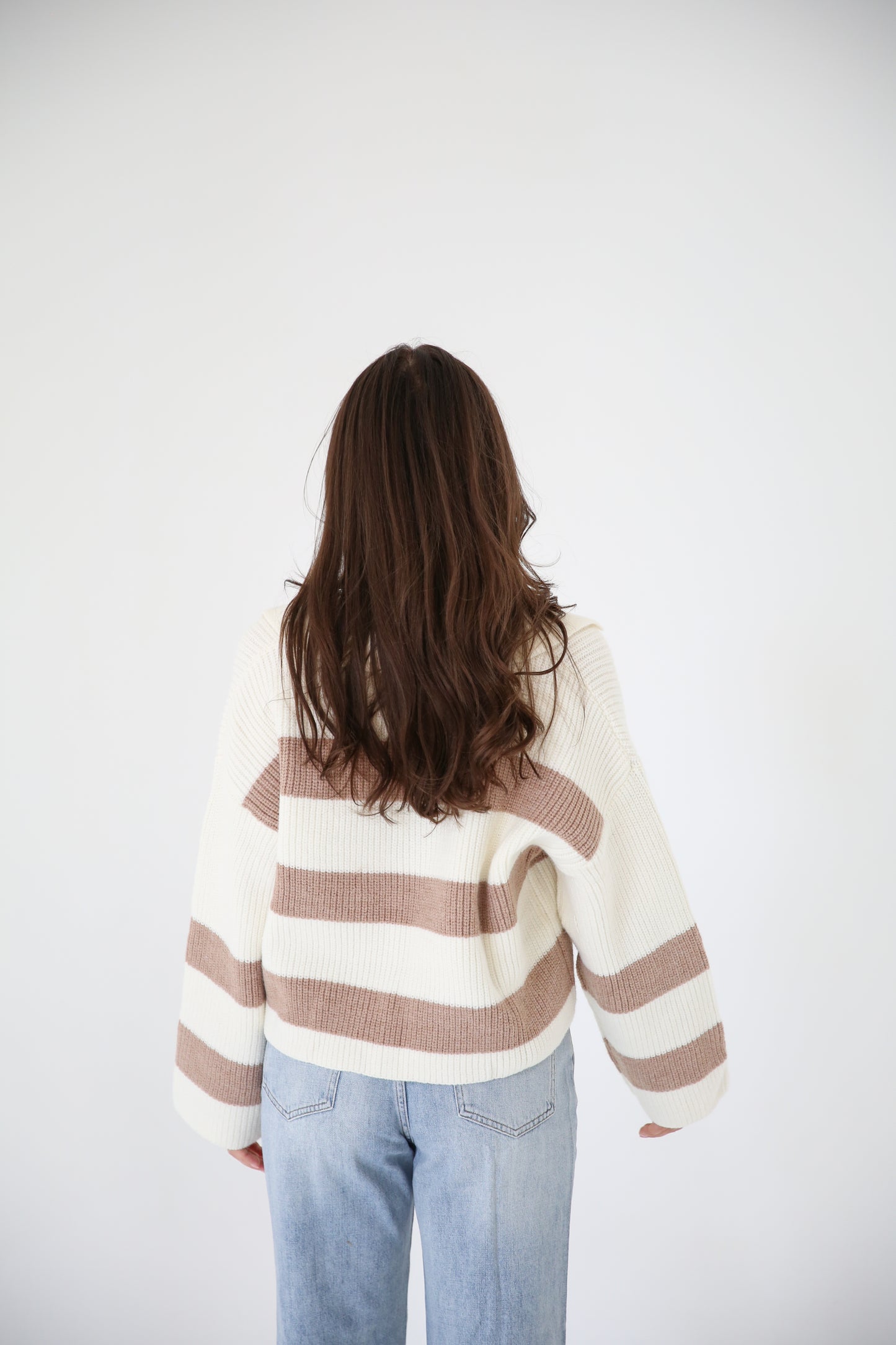 Stripe Drop Shoulder Sweater