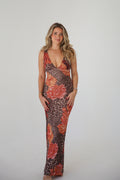 Leopard Print Maxi Dress