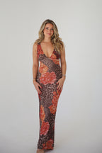 Leopard Print Maxi Dress