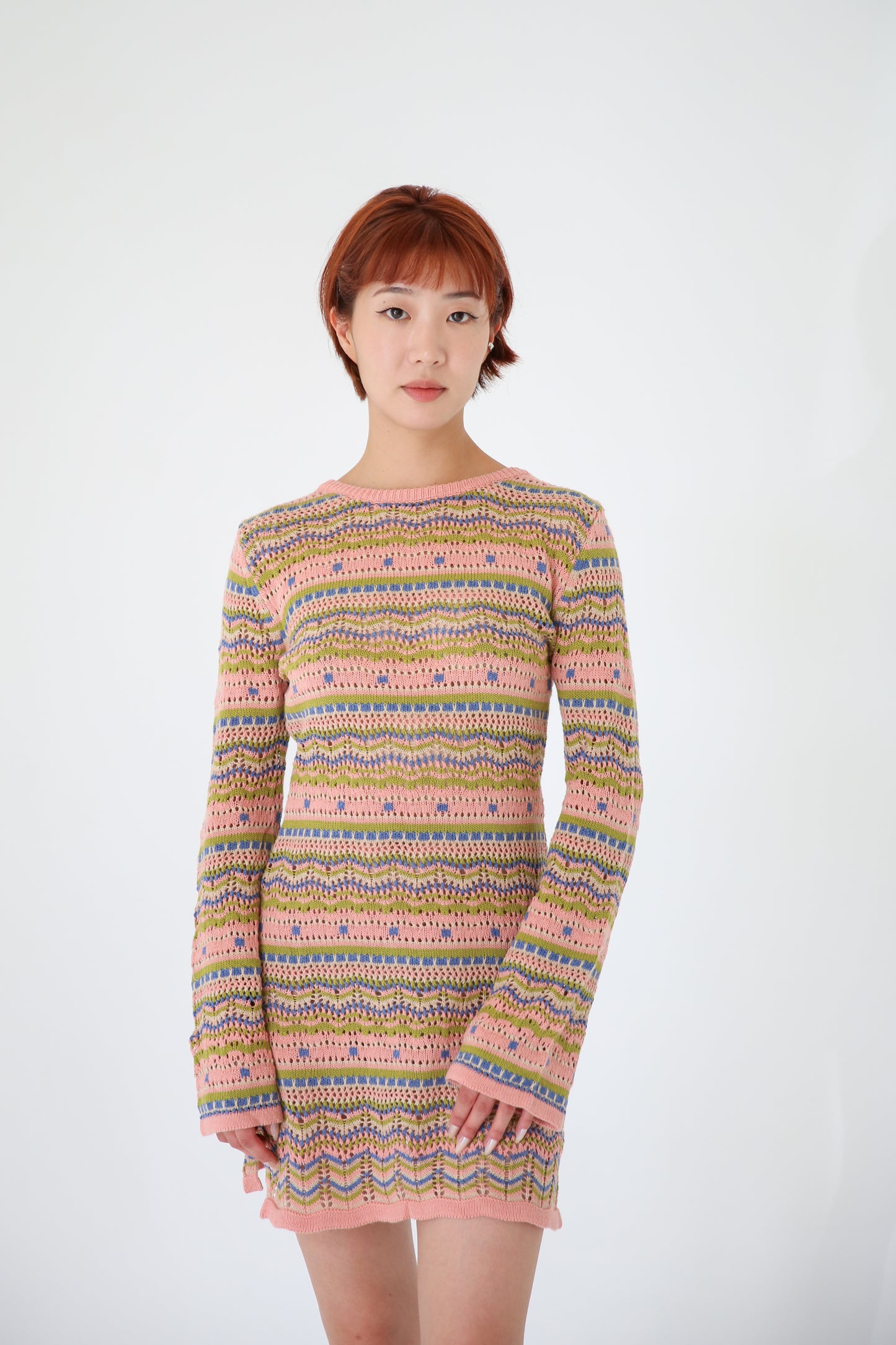 Multicolored Sweater Dress