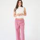 Gingham Wide Leg Pant