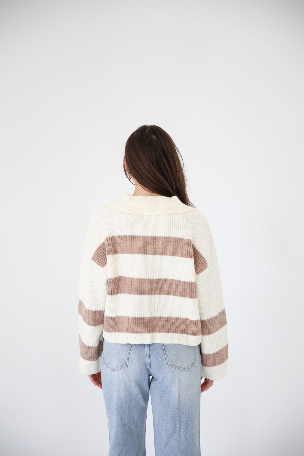 Stripe Drop Shoulder Sweater