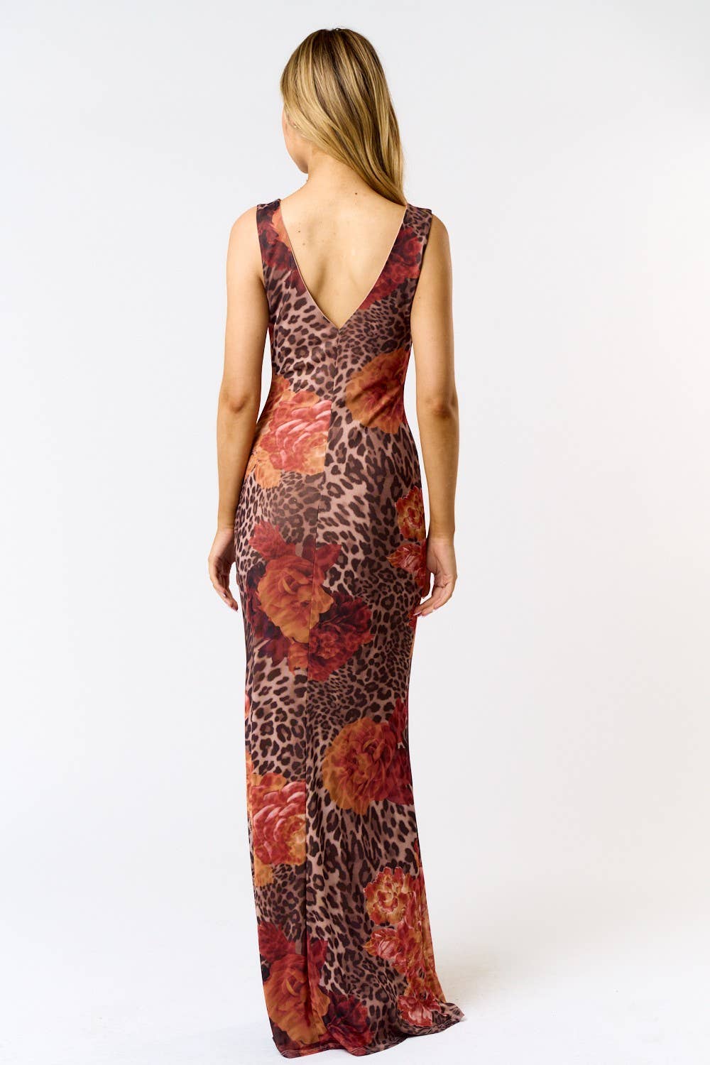 Leopard Print Maxi Dress