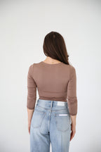 Round Neck Long Sleeve Bodysuit