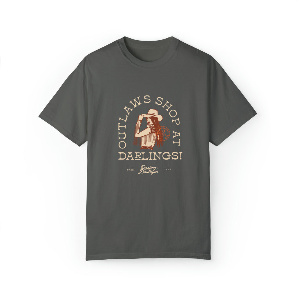 Outlaws Shop At Darlings Tee