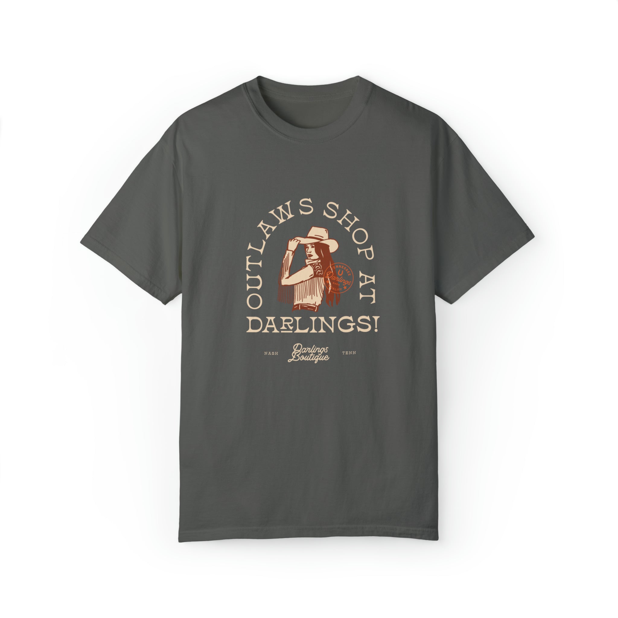 Outlaws Shop At Darlings Tee