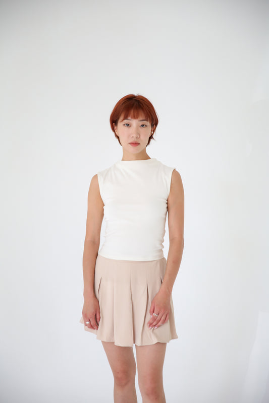 Mock Neck Cropped Knit