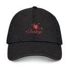 Strawberry Embroider Denim Hat
