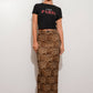 Leopard Mesh Maxi Skirt